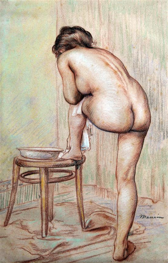 Charles Maurin (1856-1914) La Toilette, 16.75 x 11in.